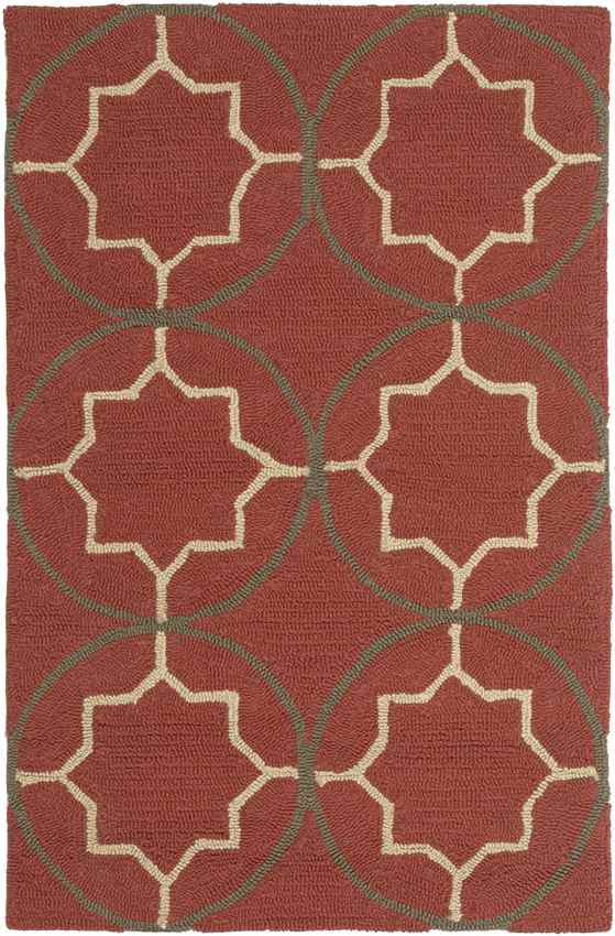 Oostwold Modern Burgundy Area Rug