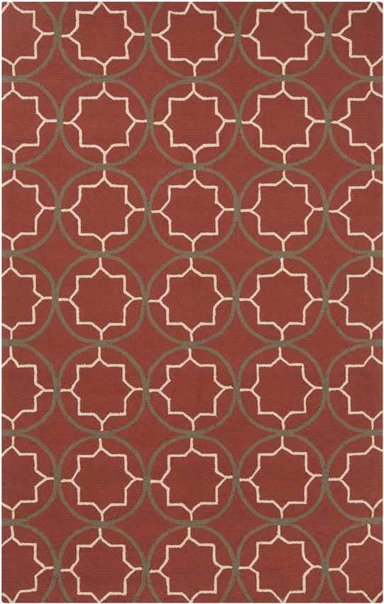 Oostwold Modern Burgundy Area Rug