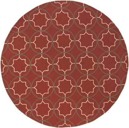 Oostwold Modern Burgundy Area Rug