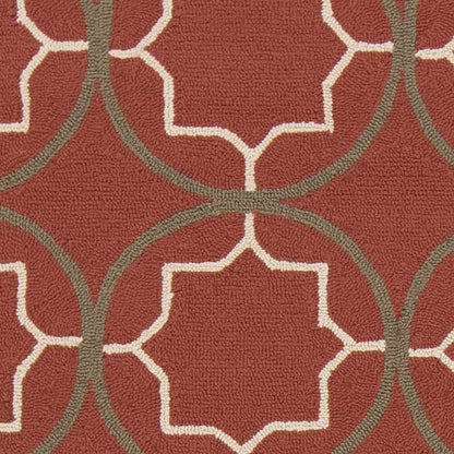 Oostwold Modern Burgundy Area Rug