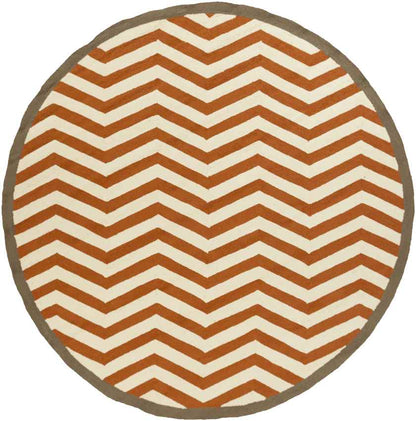 Quitman Modern Burnt Orange Area Rug