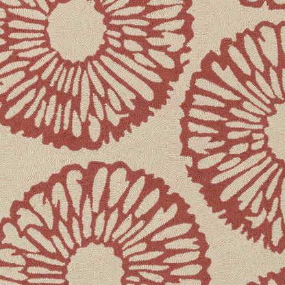 Ramah Modern Ivory/Rust Area Rug