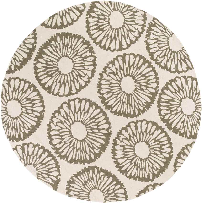 Ramah Modern Beige/Olive Area Rug