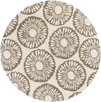 Ramah Modern Beige/Olive Area Rug