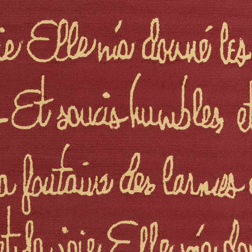 Rainbow Modern Cherry/Gold Area Rug