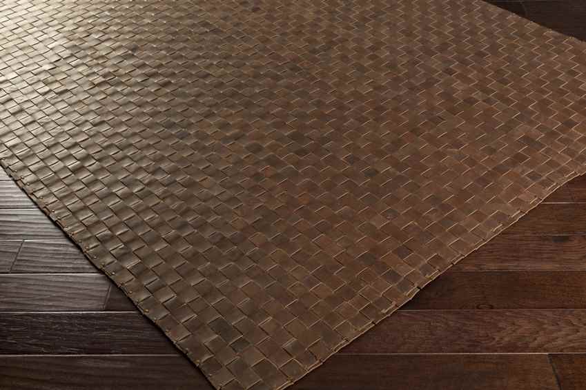 Redlands Modern Burnt Orange Area Rug