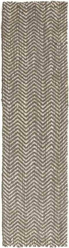 Orane Global Jute/Sisal Medium Gray/Cream Chevron Area Rug