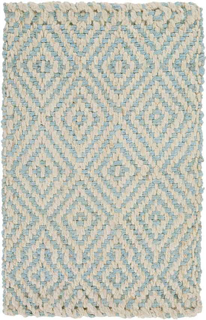 Orson Global Jute/Sisal Aqua/Cream Area Rug