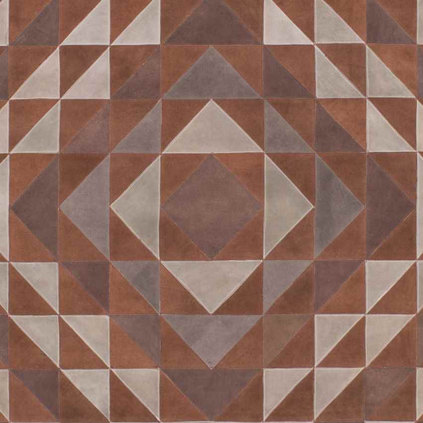 Riverdale Hide Leather and Fur Camel/Brown Area Rug