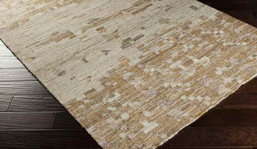 Rockvale Global Tan/Dark Green Area Rug