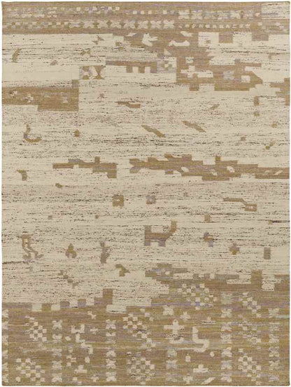 Rockvale Global Tan/Dark Green Area Rug