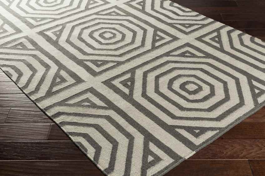 Rosa Modern Gray/Ivory Area Rug