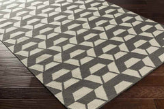 Rosemead Modern Light Gray/Ivory Area Rug