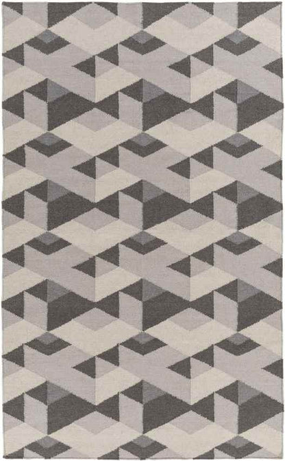 Rosston Modern Gray/Ivory Area Rug