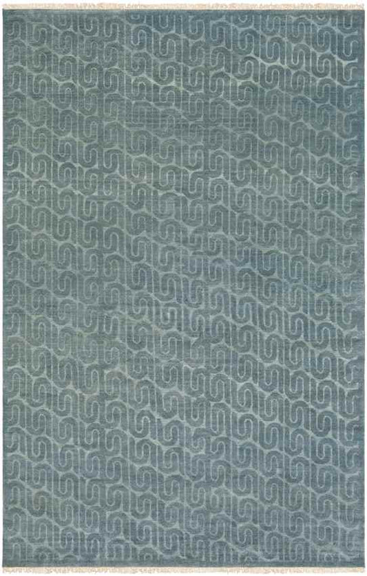 Safford Modern Teal/Aqua Area Rug