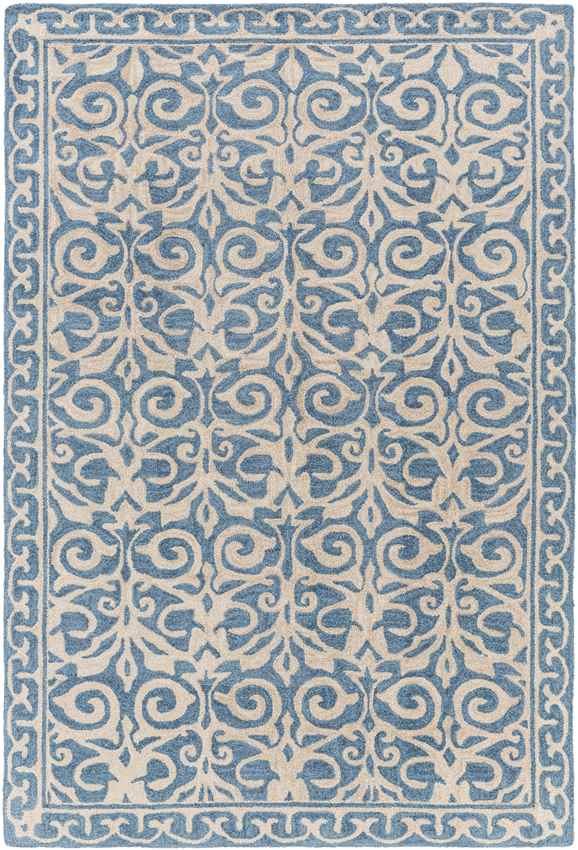 Sahuarita Modern Blue/Beige Area Rug
