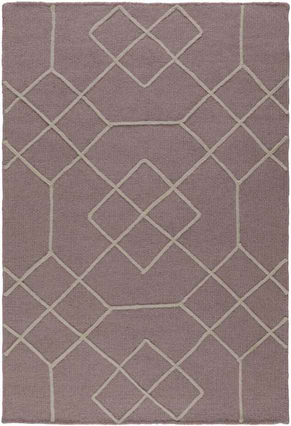 Salesville Modern Mauve/Taupe Area Rug