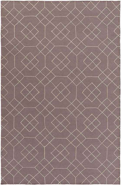 Salesville Modern Mauve/Taupe Area Rug
