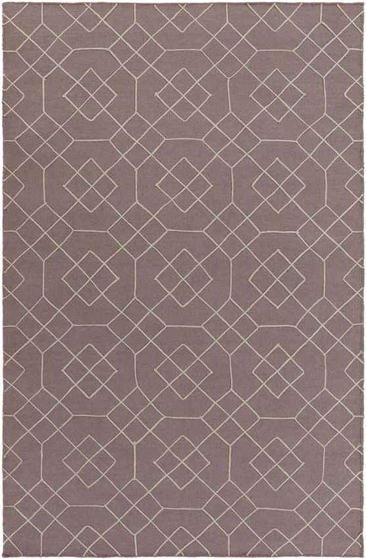 Salesville Modern Mauve/Taupe Area Rug