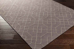 Salesville Modern Mauve/Taupe Area Rug