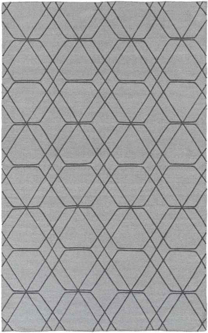 Samson Modern Medium Gray/Pale Blue Area Rug
