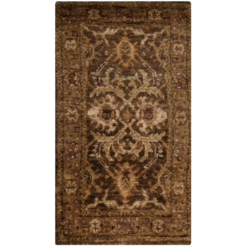 Savannah Modern Dark Brown/Olive Area Rug
