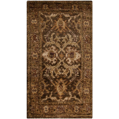 Savannah Modern Dark Brown/Olive Area Rug