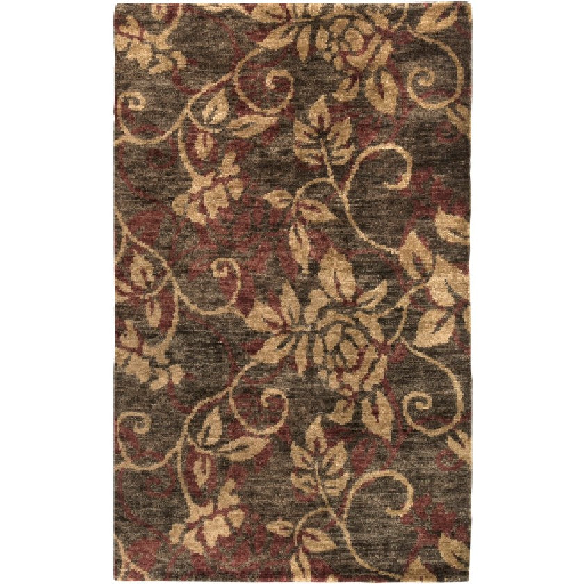 Sawpit Modern Green Area Rug