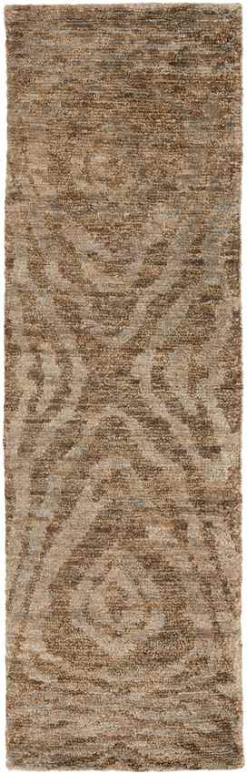 Screven Modern Jute/Sisal Charcoal/Dark Brown Area Rug