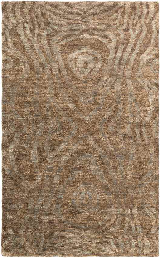 Screven Modern Jute/Sisal Charcoal/Dark Brown Area Rug
