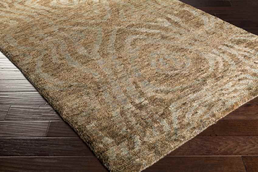 Screven Modern Jute/Sisal Charcoal/Dark Brown Area Rug