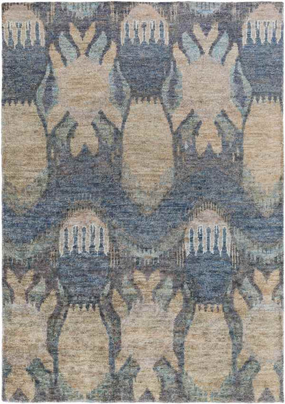 Schley Global Camel/Black/Navy Area Rug