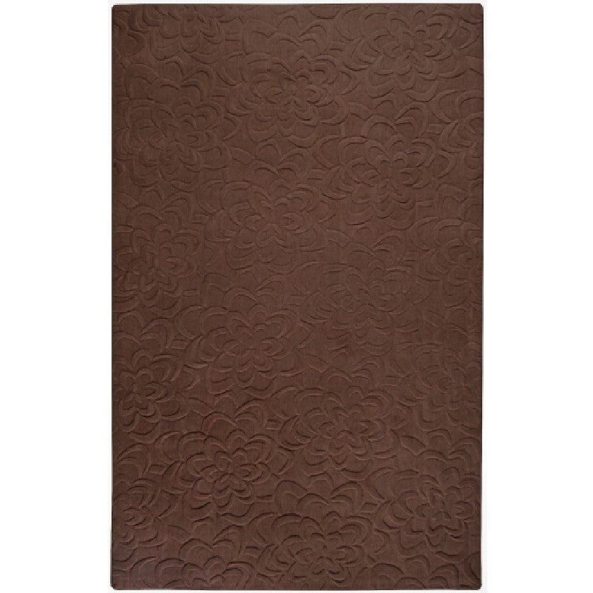 Section Modern Chocolate Area Rug