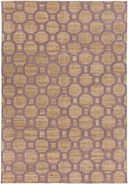Shirley Global Camel/Mauve Area Rug