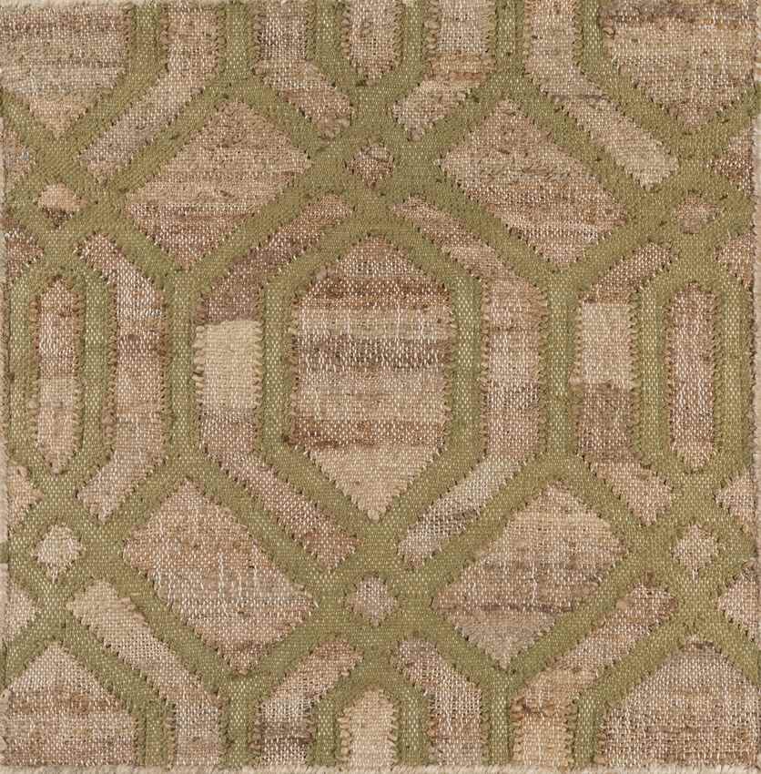 Shishmaref Global Green/Beige Area Rug
