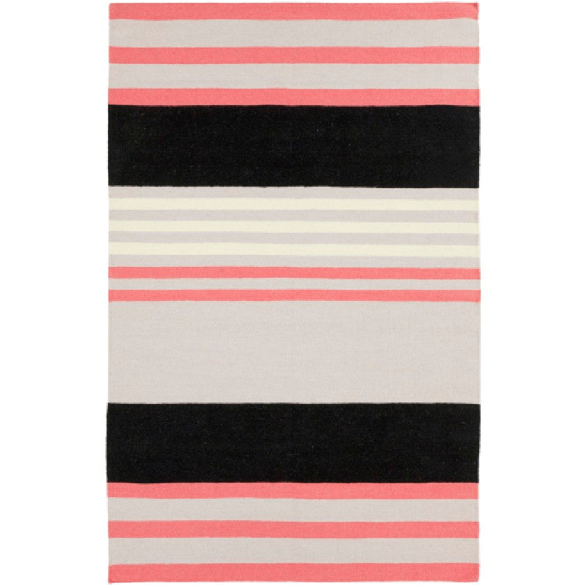 Siloam Modern Gray/Pink Area Rug