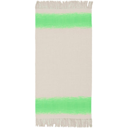 Snowflake Modern Grass Green/Beige Area Rug