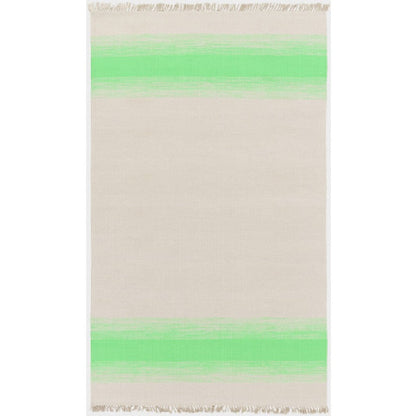 Snowflake Modern Grass Green/Beige Area Rug