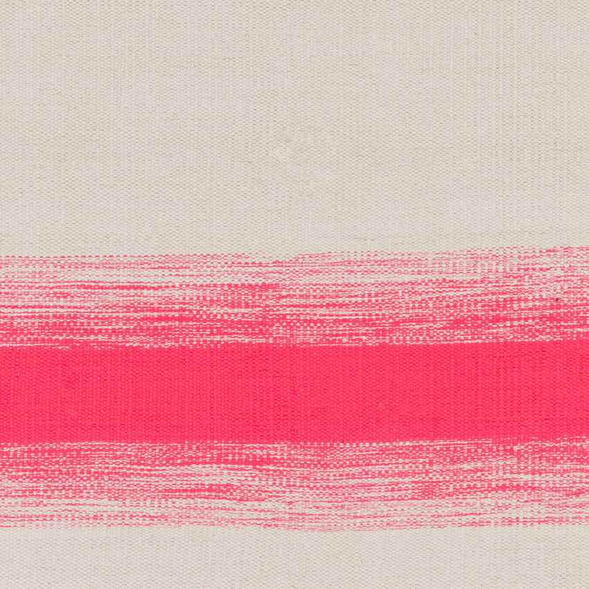 Snowflake Modern Bright Pink/Khaki Area Rug