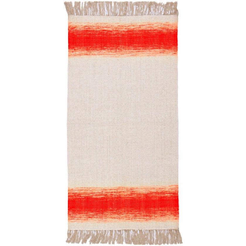 Snowflake Modern Poppy/Beige Area Rug