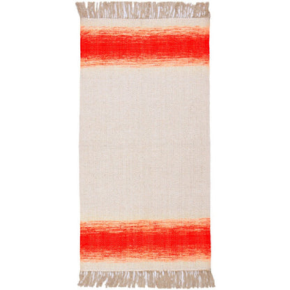 Snowflake Modern Poppy/Beige Area Rug