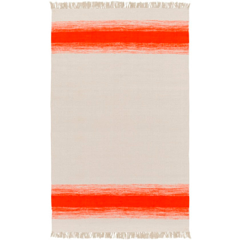 Snowflake Modern Poppy/Beige Area Rug