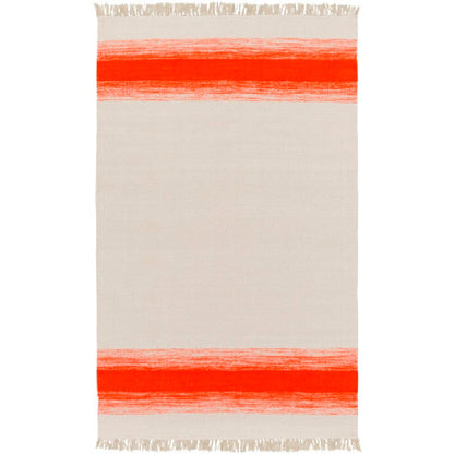 Snowflake Modern Poppy/Beige Area Rug