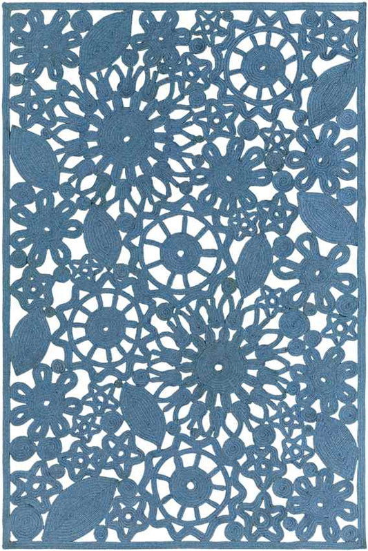 Summerville Modern Bright Blue Area Rug