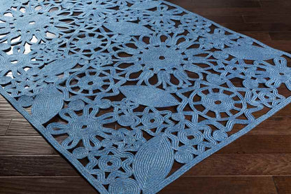 Summerville Modern Bright Blue Area Rug