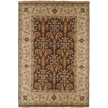 Haxby Traditional Brown Area Rug
