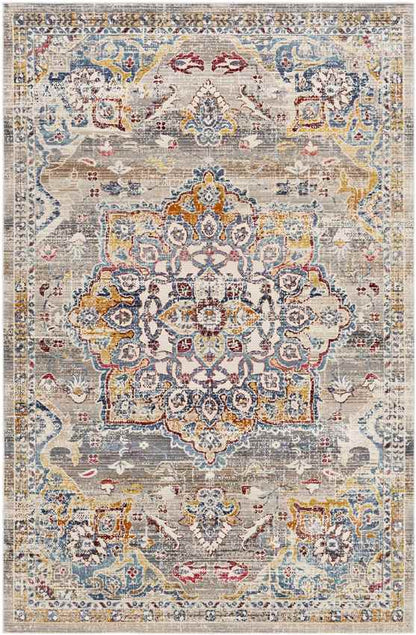 Bury Traditional White Area Rug