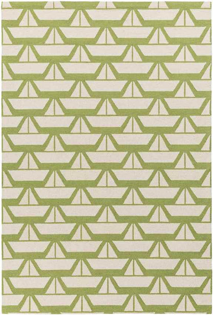 Tuscumbia Modern Grass Green Area Rug