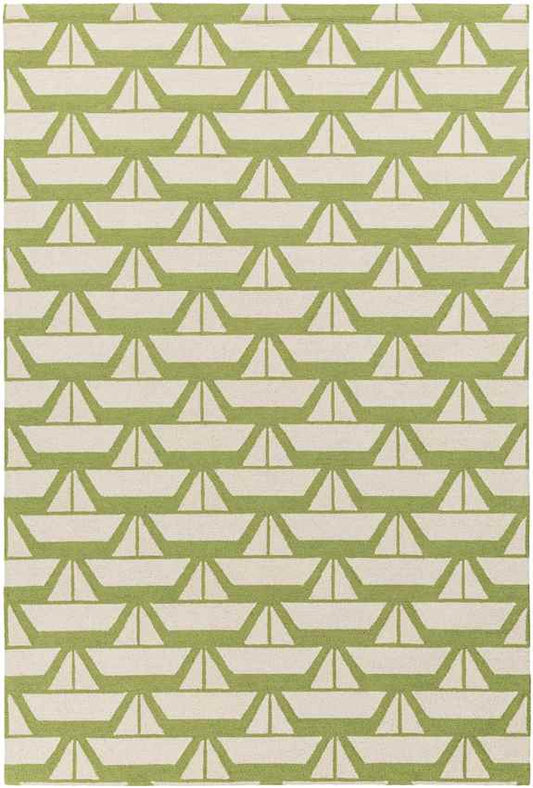 Tuscumbia Modern Grass Green Area Rug