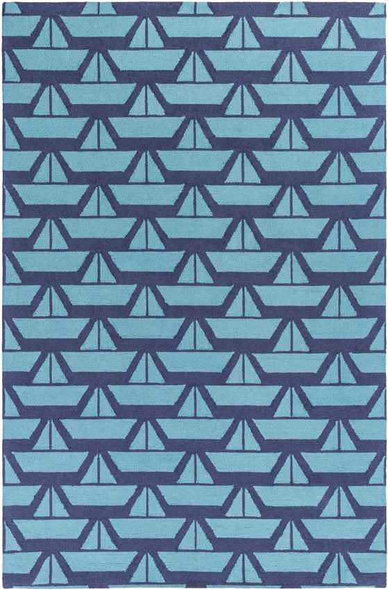 Tuscumbia Modern Dark Blue Area Rug